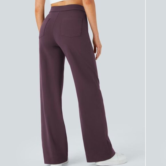 Casual stretchy straight leg pants - Picture 3 of 5